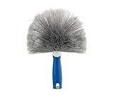 Unger Cobweb & Corner Duster – Dusters for Cleaning, Compatible with Telescopic Poles, Dusting Tools, Great for Ceilings, Moldings, HVAC & Floor Vents, and Corners, White/Black