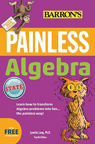 Painless Algebra book cover