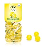 Perle di Sole Italian Lemon Drops Hard Candy Individually Wrapped (7.05 oz) Made with Essential Oils of Amalfi Coast P.G.I. Lemon - Italian Imported Gifts From Italy