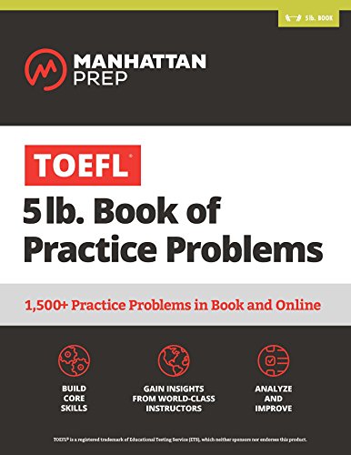 TOEFL 5lb Book of Practice Problems: Online + Book book cover
