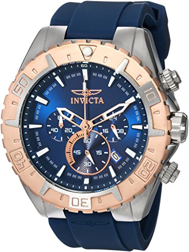 Relógio Masculino Invicta Aviator Silicone Azul
