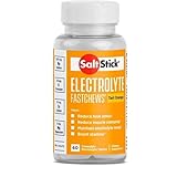 SaltStick Electrolyte FastChews - 60 Orange Chewable Electrolyte Tablets - Salt Tablets for Runners, Sports Nutrition, Electrolyte Chews - 60 Count Bottle