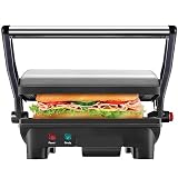 Chefman Electric Panini Press Grill Compact 2 Slice Sandwich