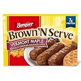 Banquet Brown N Serve Vermont Maple Fully Cooked Sausage Lin