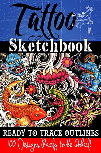 Tattoo Sketchbook: 100 Tattoo Stencil Outlines book cover