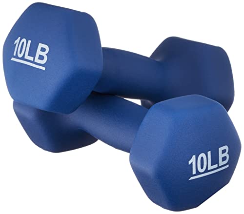 2 . Amazon Basics Neoprene Dumbbell Hand Weights