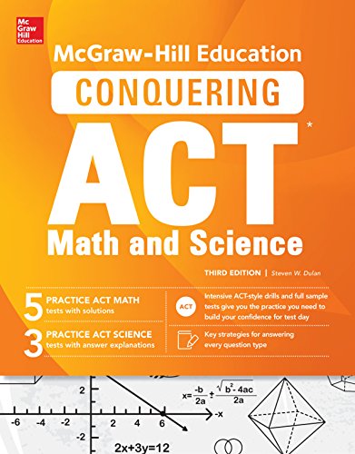 McGraw-Hill Education Conquering the ACT Math and Science, Third Edition book cover