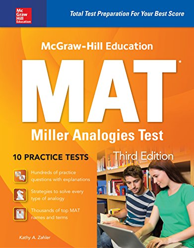 McGraw-Hill Education Mat Miller Analogies Test, Third Edition book cover