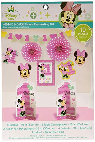 amscan Kit de décoration de Chambre en Papier Rose