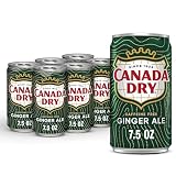 Canada Dry Ginger Ale Soda, 7.5 fl oz cans, 6 pack
