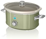 Swan Retro Olla de Cocción Lenta Vintage 3.5L