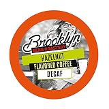 Brooklyn Beans Coffee Pods, Hazelnut Decaf - Compatible with Keurig K Cup Brewers Including 2.0 Machines, 40 Count, Deliciously Nutty Flavor