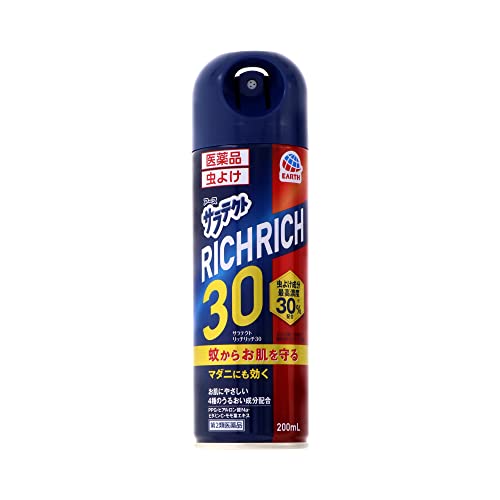 【第2類医薬品】サラテクト リッチリッチ30 エアゾール 200mL（ディート30%）