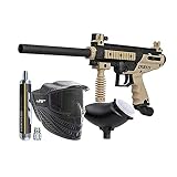 Tippmann Cronus Paintball Marker Powerpack Basic Tan Powerpack Includes, Goggle, 200rd Loader, JT 90g CO2 Cartridge and Adapter