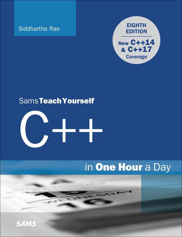 Sams Teach Yourself C++ in One Hour a Day book cover
