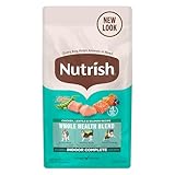 Nutrish Indoor Complete Chicken, Lentils & Salmon Recipe Dry Cat Food, 6 lb. Bag, Packaging May Vary (Rachael Ray)