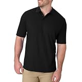 Hanes Mens Pique Short Sleeve Polo Shirt Three Button Midwei