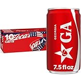 Coca-Cola Fridge Pack Soda Soft Drinks, 7.5 fl oz Cans, 10 Pack - Mini Soda Cans