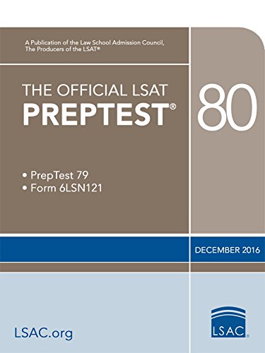 The Official LSAT PrepTest 80 (Official LSAT PrepTests) book cover