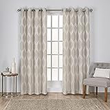 Exclusive Home Montrose Ogee Geometric Textured Linen Gromme