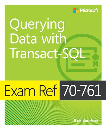Exam Ref 70-761 Querying Data with Transact-SQL book cover