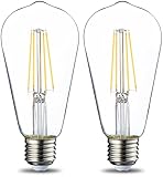 Amazon Basics Bombilla LED Vintage Edison ST64 E27 dentro de los tipos de bombillas