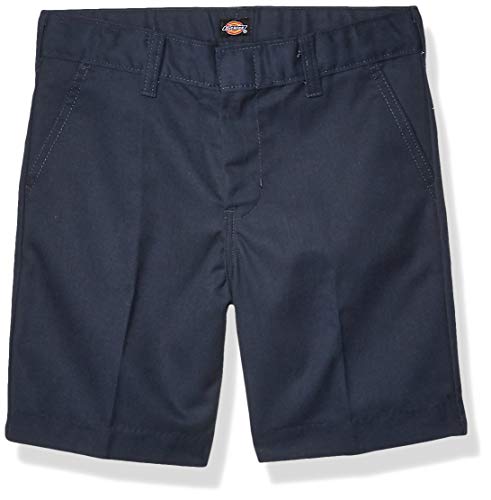 Dickies Flex Waist Flat Front Short, Bleu Marine foncé V1, 8 Husky Garçon