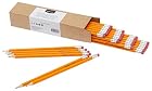 Amazon Basics Wood-Cased #2 HB School Pencils with Erasers for Writing and Drawing, Pre-sharpened, Soft Strong Lead, Orange,