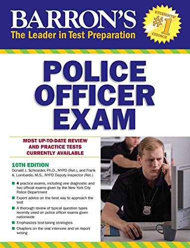 Barron's Police Officer Exam, 10th Edition book cover