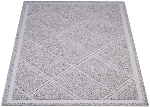 Amazon Basics Paño para caja de arena para gatos, sin perfume, disminuye el desorden, 89 x 61 cm, color gris