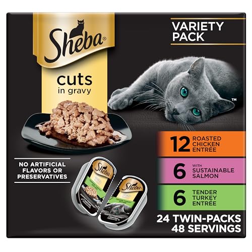 Sheba Perfect Portions single-serve variety pack of wet cat food