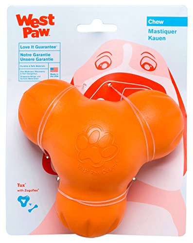West Paw Zogoflex Tux Treat Toy, Small, Tangerine