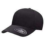 Flexfit Men S Delta Seamless Baseball Cap Black Large X Larg
