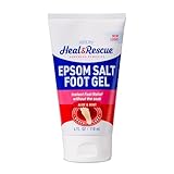Heal&Rescue Epsom Salt Foot Gel, 4 Ounce, Soothing Relief for Painful, Tired, Aching Feet, Ditch the Foot Bath for Instant Relief