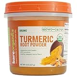 BareOrganics Turmeric Root Powder Superfood, Dietary Supplement, 8 Oz