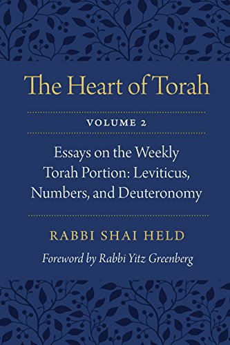 The Heart of Torah, Volume 2: Essays on the Weekly Torah Portion: Leviticus, Numbers, and Deuteronomy book cover