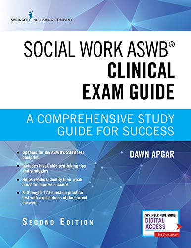 Social Work Aswb Clinical Exam Guide: A Comprehensive Study Guide for Success (Book + Digital Access) book cover