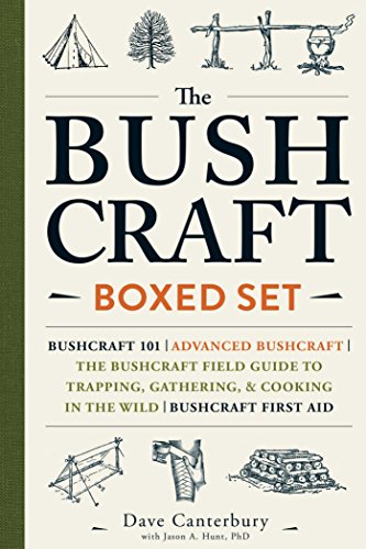 The Bushcraft Boxed Set: Bushcraft 101; Advanced Bushcraft; The Bushcraft Field Guide to Trapping, Gathering, Cooking in the Wild; Bushcraft First Aid book cover
