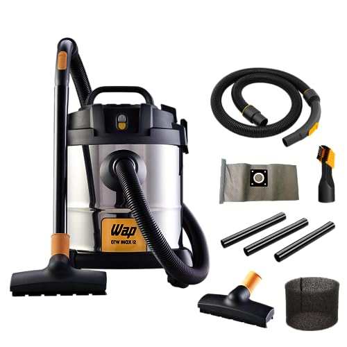 WAP Aspirador de Pó e Água Barril GTW INOX 12,, 12 Litros, 1400W