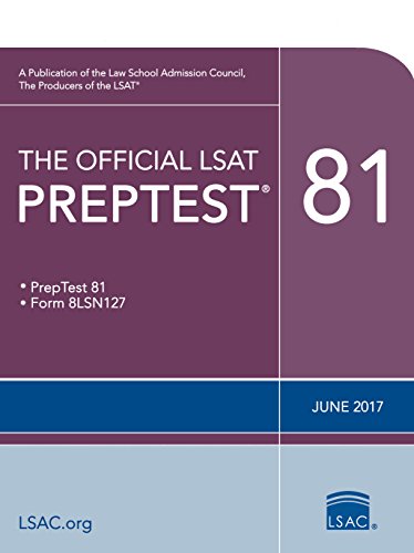 The Official LSAT PrepTest 81 (Official LSAT PrepTests) book cover