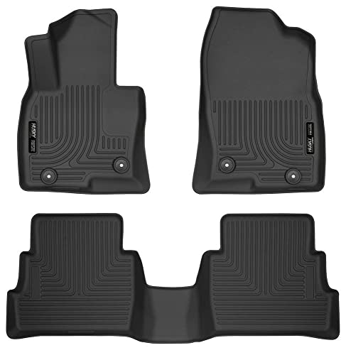 Husky Liners Weatherbeater Floor Mats, 2017-2025 Mazda CX-5, Front & 2nd Row, 3-pc Black (95641)