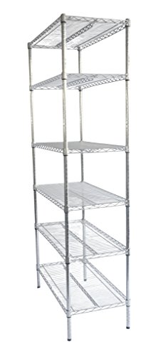 IQE-Storage Chromregal 460-G6X, extrem robustes Regal mit 6 Regalböden, LxTxH: 9