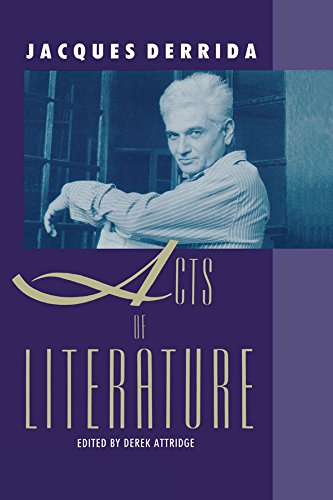 Acts of Literature book cover