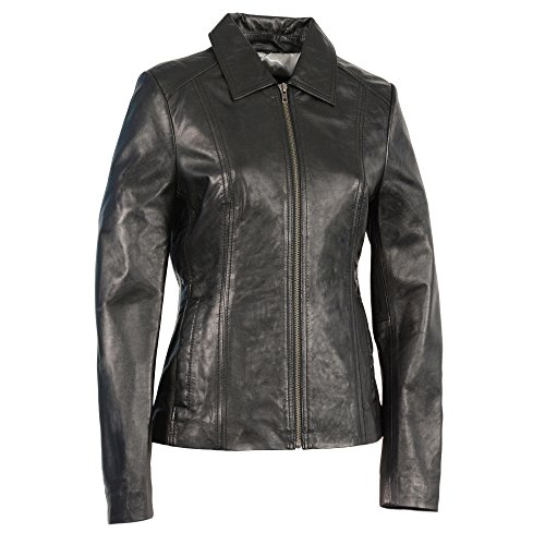 Milwaukee Leather SFL2850 Women's Classic Black Zippered Motorcycle Style Fashio