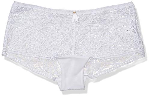Freya Soiree Lace Boy Short Panty Culotte Courte pour garçon, Blanc, X-Small Fem