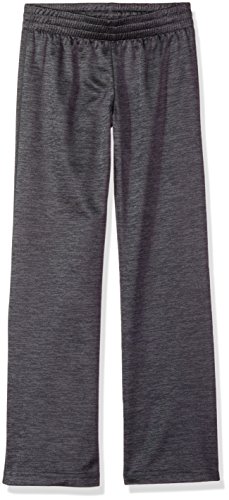 Hanes Girls' Big Tech Fleece Open Leg Pant, Stealth Heather, Medium