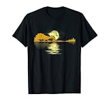 Guitar Lake Shadow Love Guitar Musician T Shirt