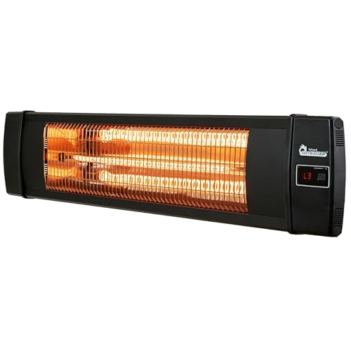 DR. INFRARED HEATER Portable Infrared Outdoor Space Heater, Black