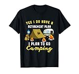 Camping Retirement Plan Retired Senior Employee T-Shirt