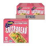 Wasa Gluten Free Sesame & Sea Salt Crispbread, 6.1 oz (Pack of 10), Gluten Free Crackers, Non-GMO Ingredients